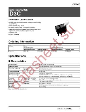 D3C-1210 datasheet  